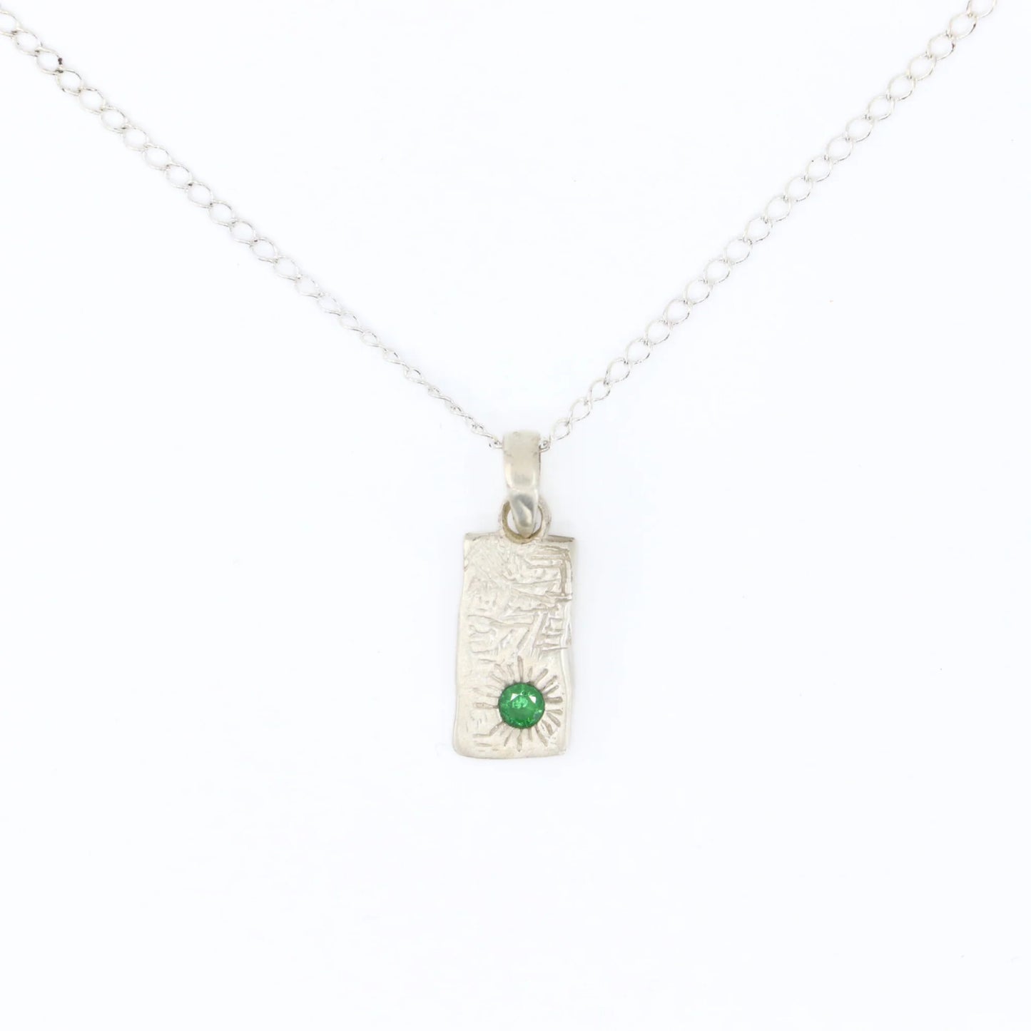 Dinner Plate Pendant // Sterling silver