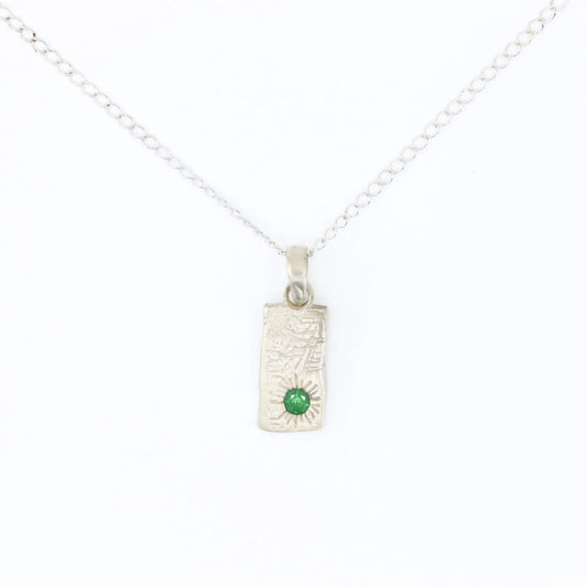 Dinner Plate Pendant // Sterling silver
