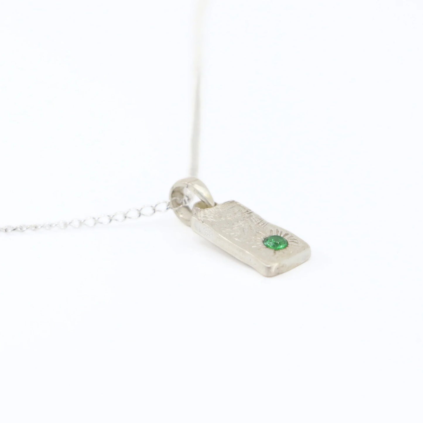 Dinner Plate Pendant // Sterling silver