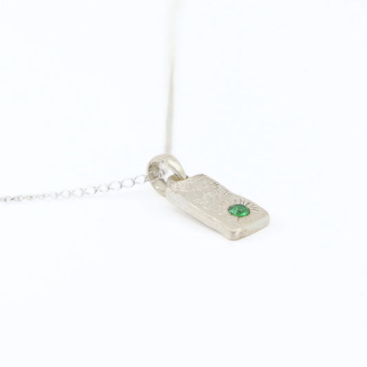 Dinner Plate Pendant // Sterling silver