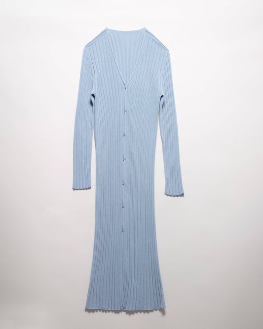 Long cardigan in fine cotton