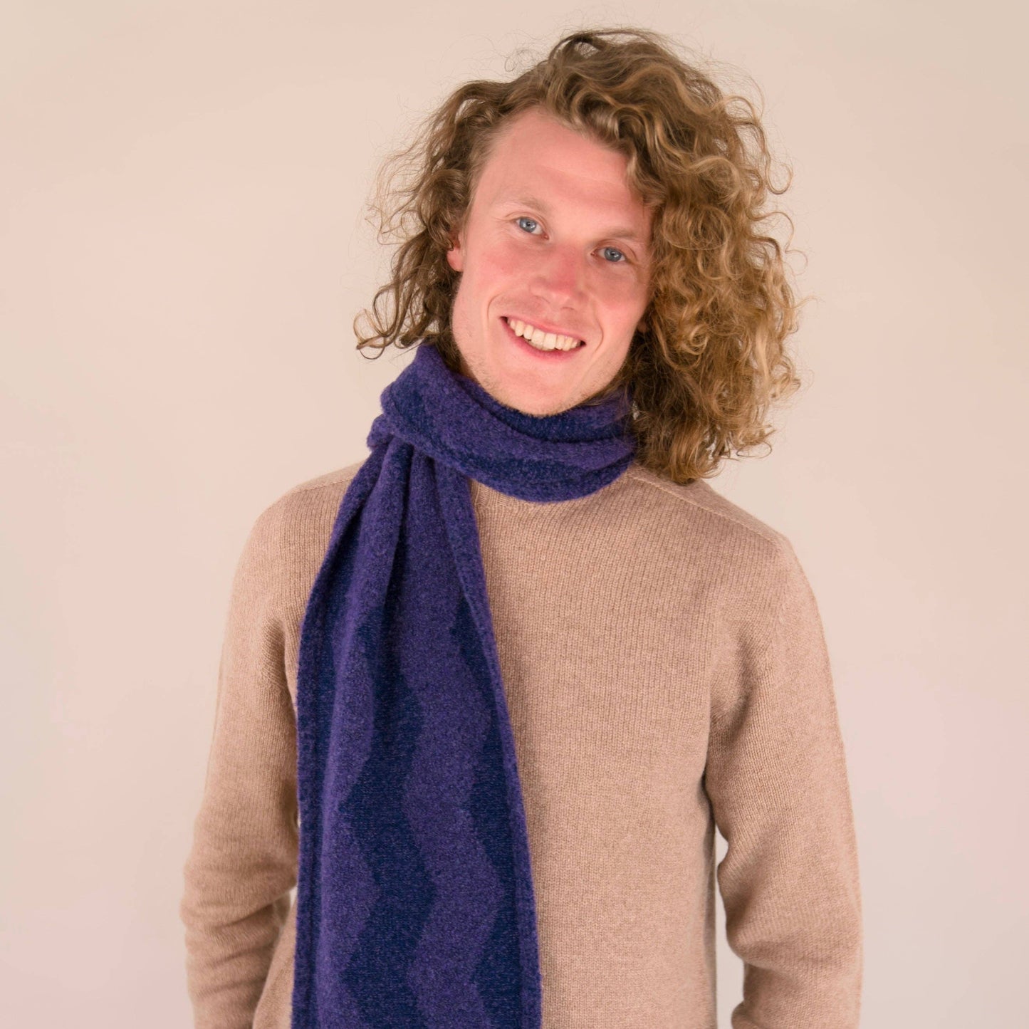 Soufflé - Thames Scarf - Purple_Cobalt