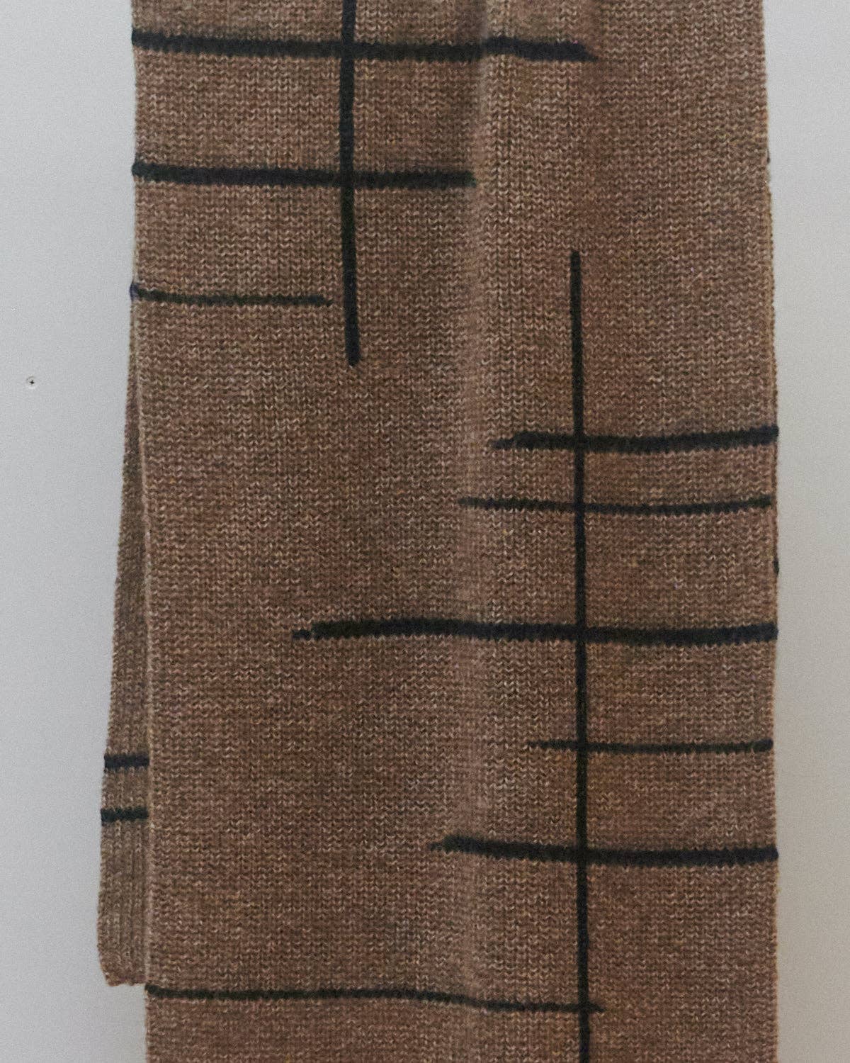 Raštų: Buckwheat & Blue Alpaca Wool Scarf