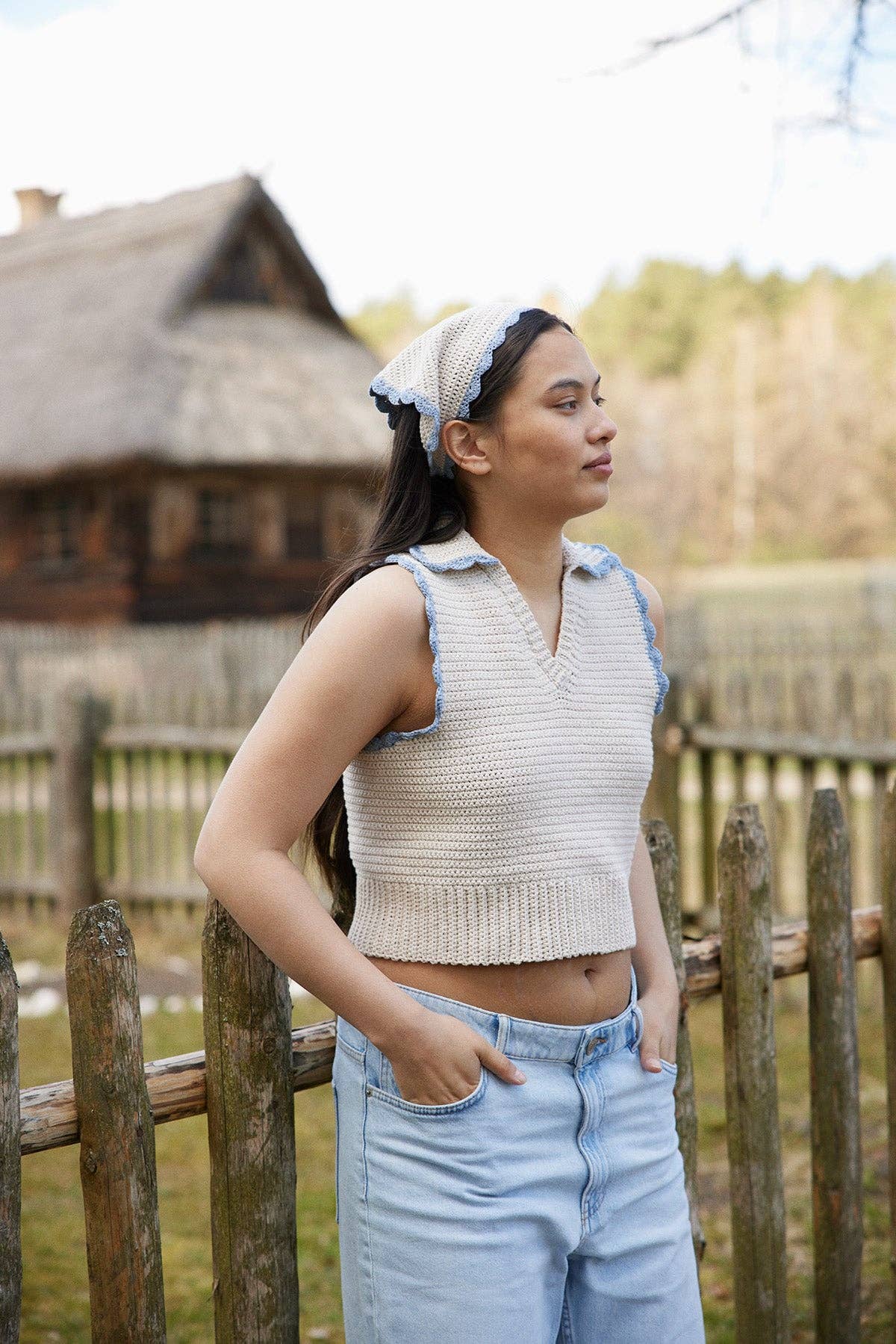 Aukštaitija Cotton Crop Top | oat