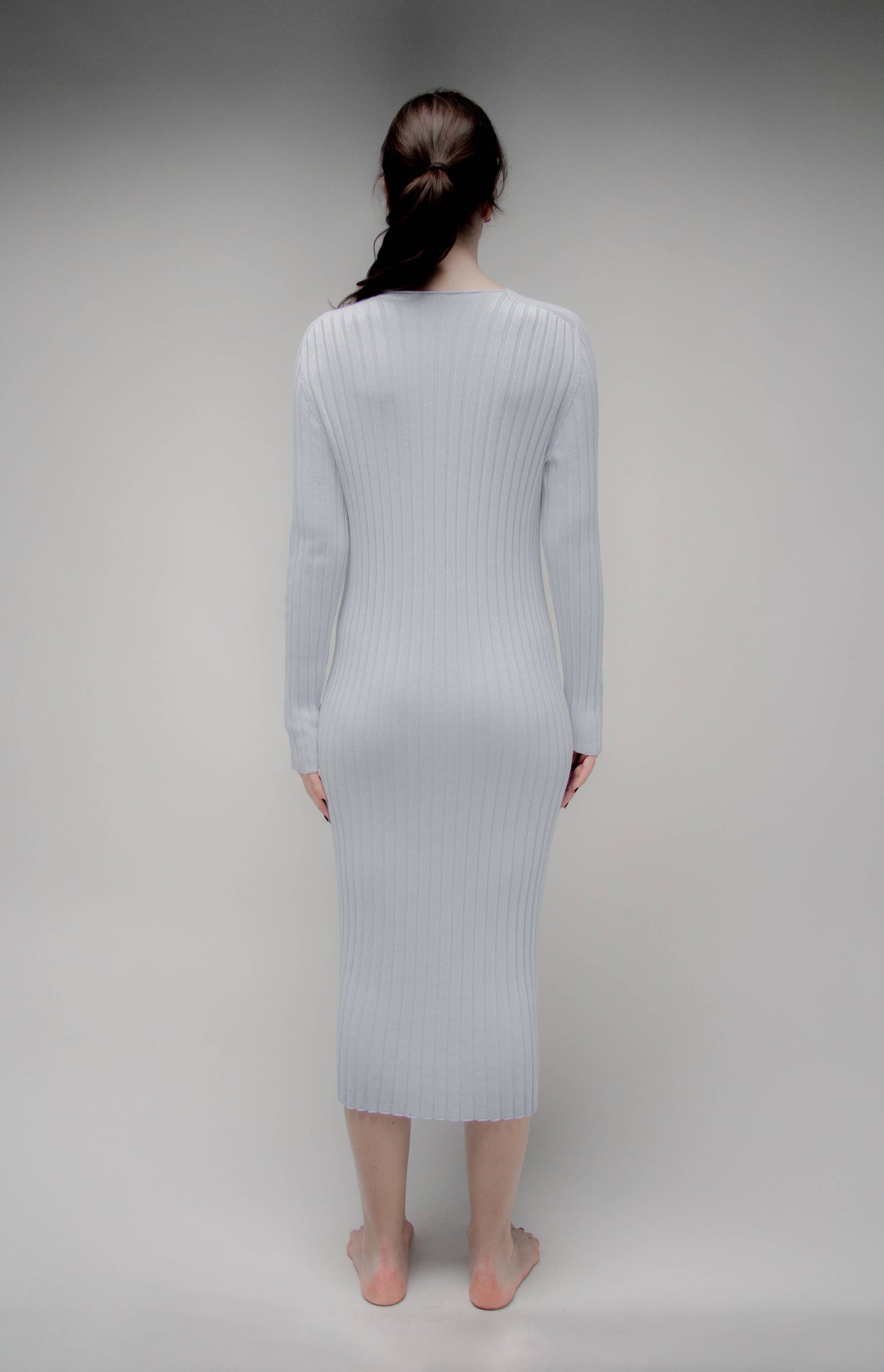 Long cardigan in fine cotton