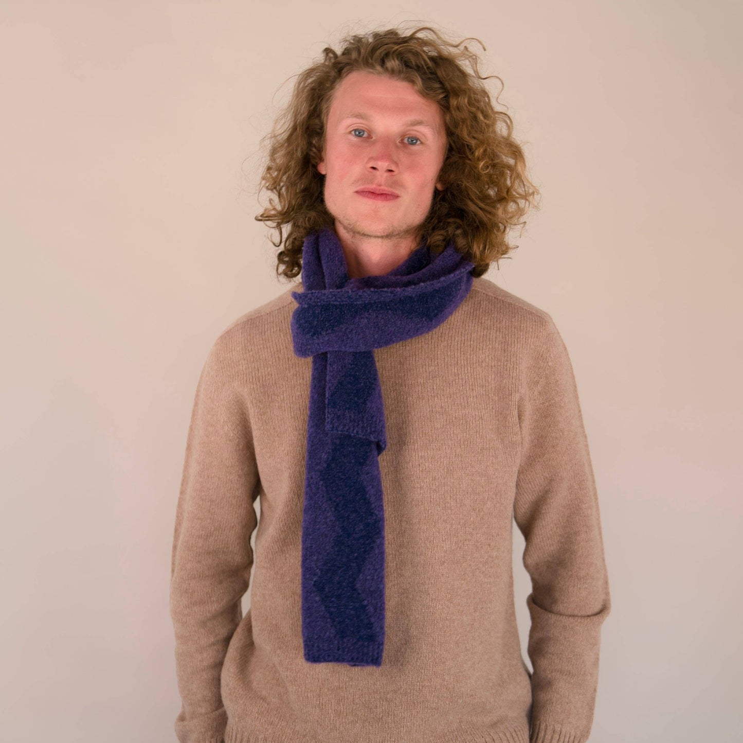 Soufflé - Thames Scarf - Purple_Cobalt