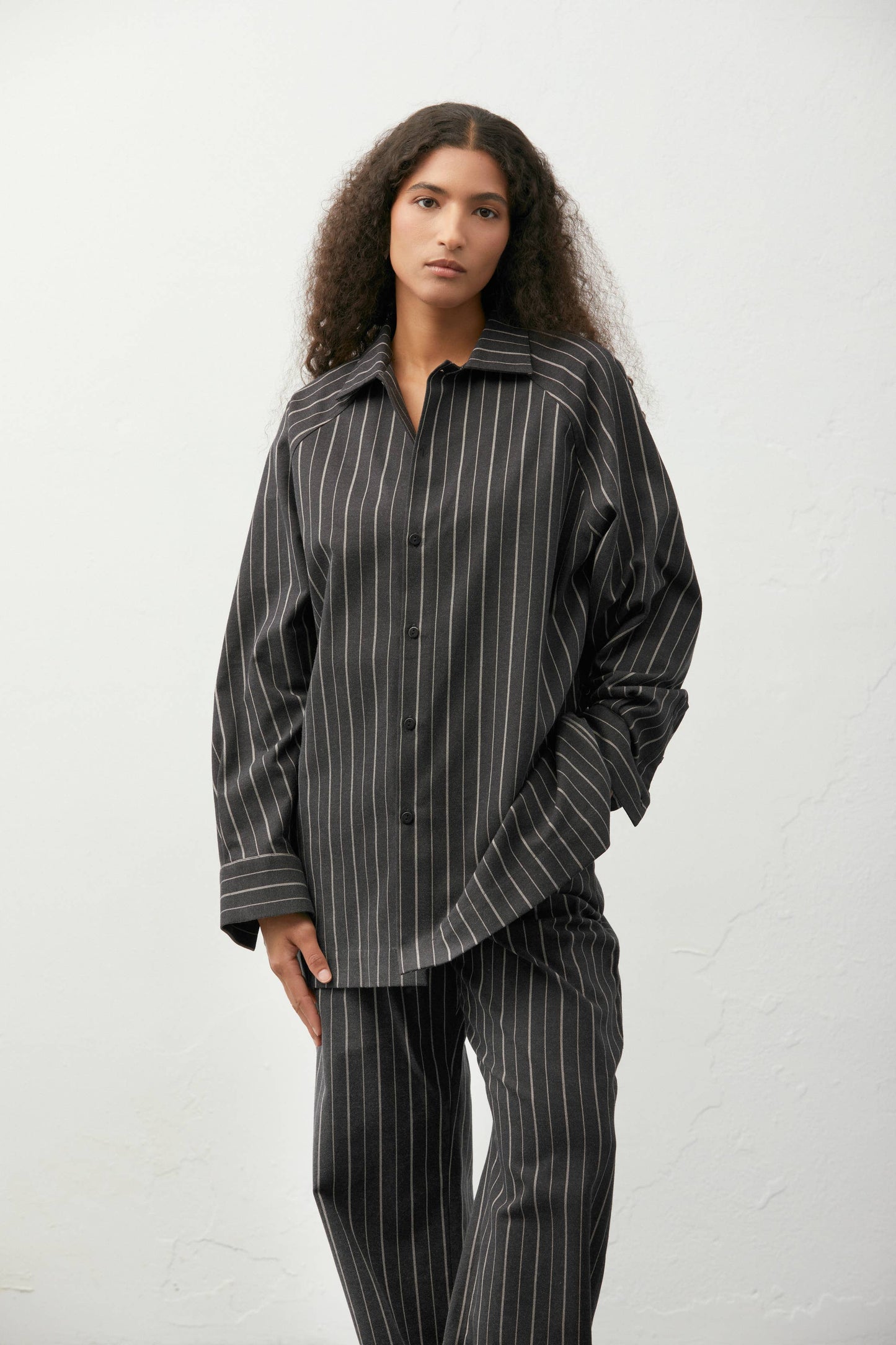 Raglan cotton//cashmere shirt