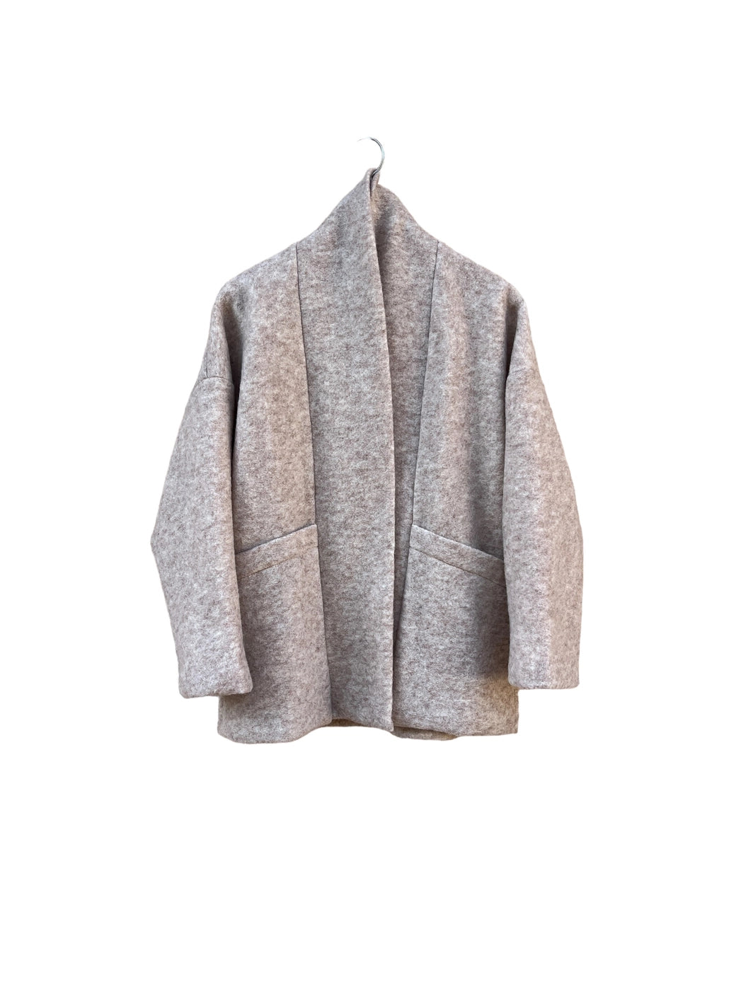 314 BRUC JACKET beige organic wool