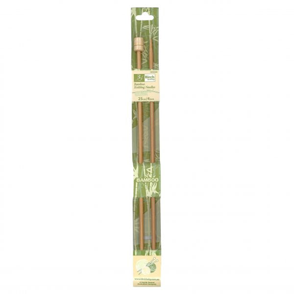 Bamboo Knitting Needles 25cm