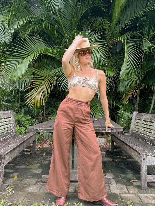 SUNDOWN PANTS - COCOA