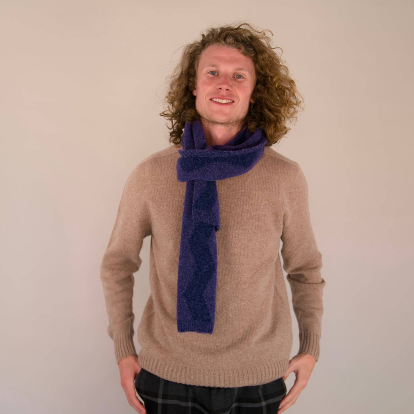 Soufflé - Thames Scarf - Purple_Cobalt