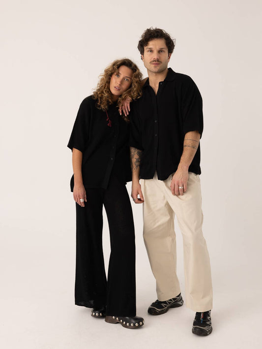 Sutemos: Cotton Shirt | Black