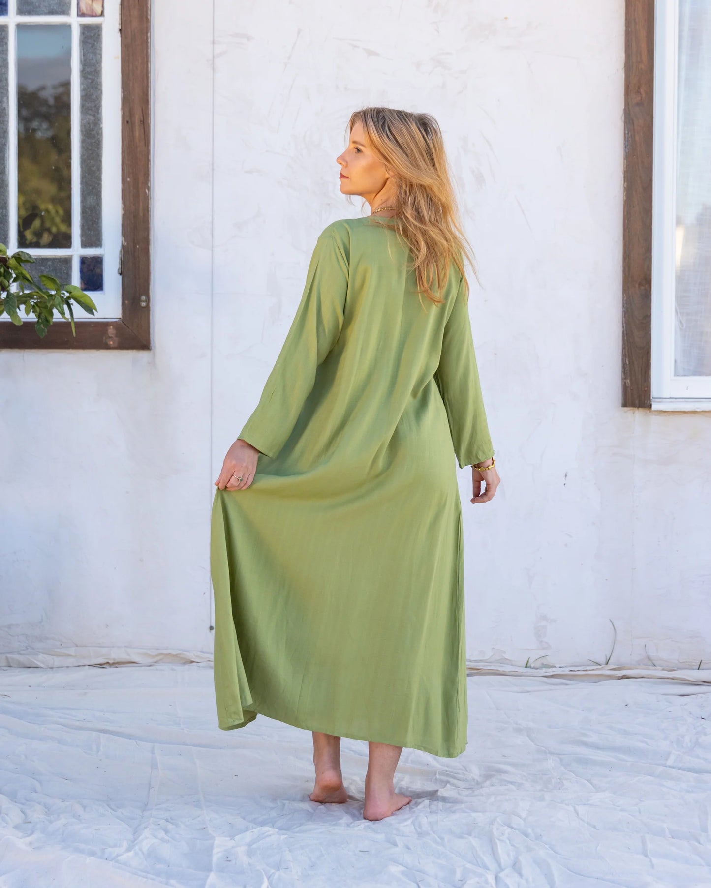 Santo Wrap Dress | Organic Sugarcane