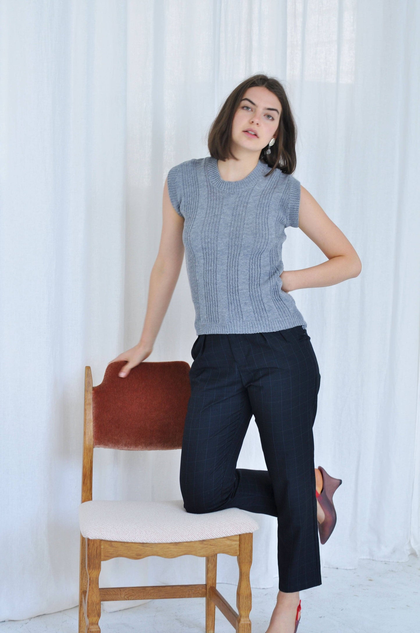 Sandy Sleevless knit