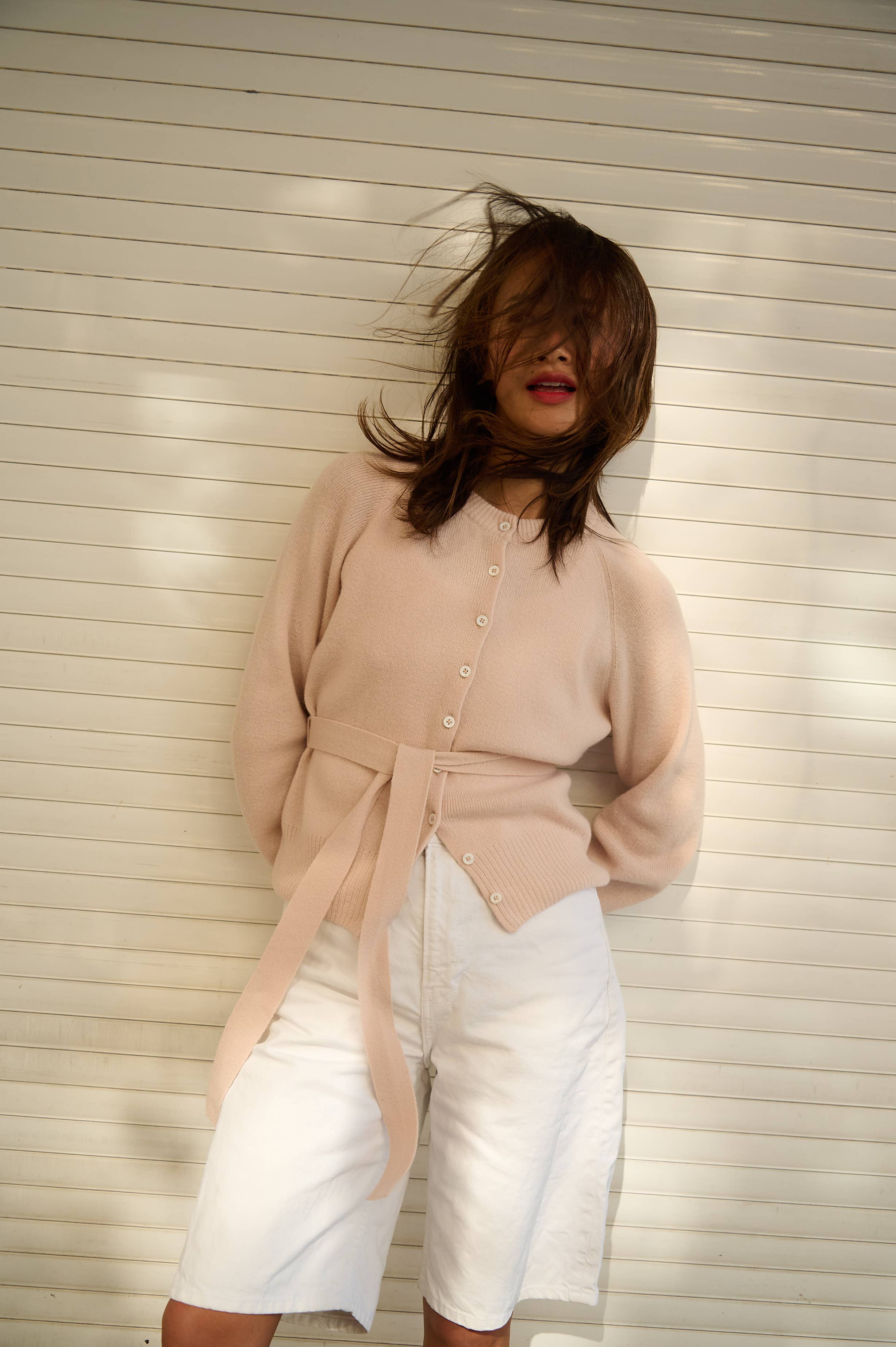 Indraja: Wool Cashmere Cardigan