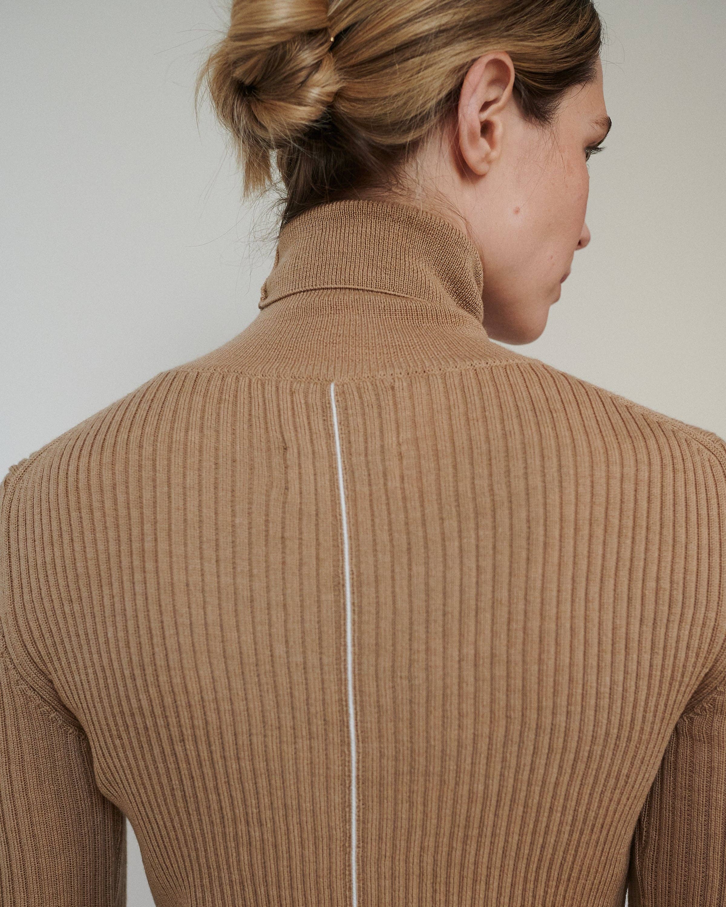Austėja: Rollkragenpullover aus Merinowolle | Muskat