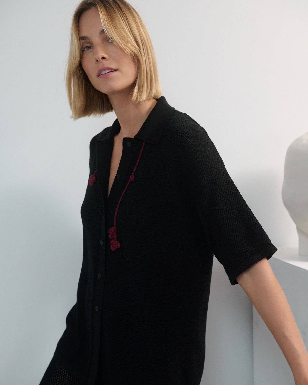 Sutemos: Cotton Shirt | Black