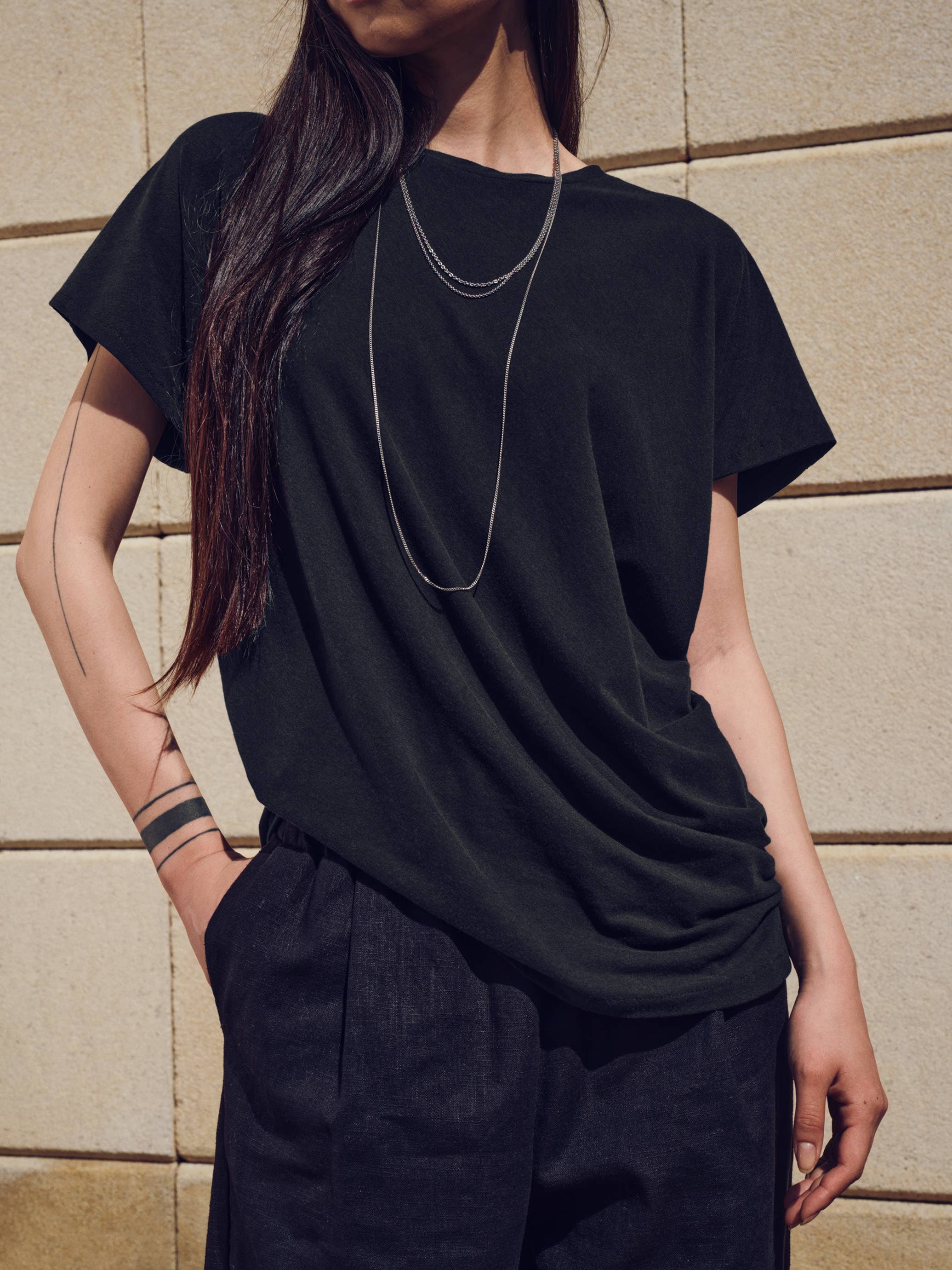 110 HIEDRA Draped T-shirt