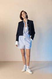 Haven Pyjamashorts | Blaue Streifen
