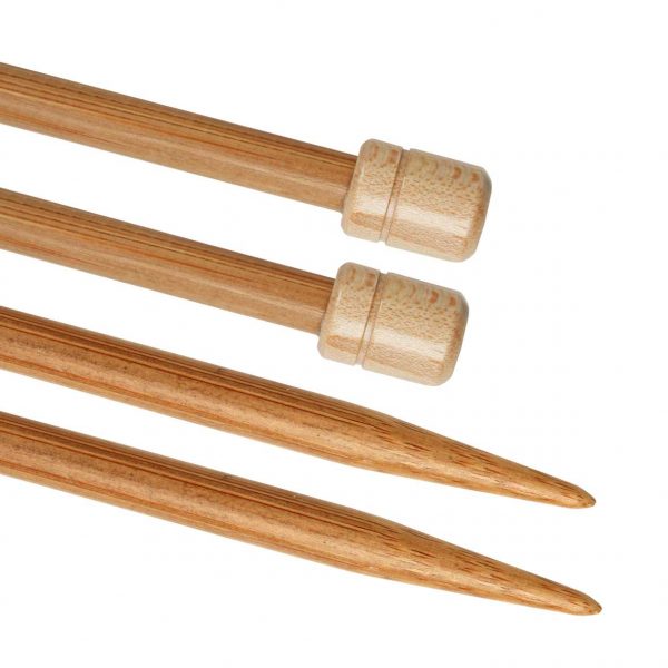 Bambus-Stricknadeln 25cm