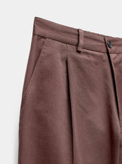 Relaxed pleated pants