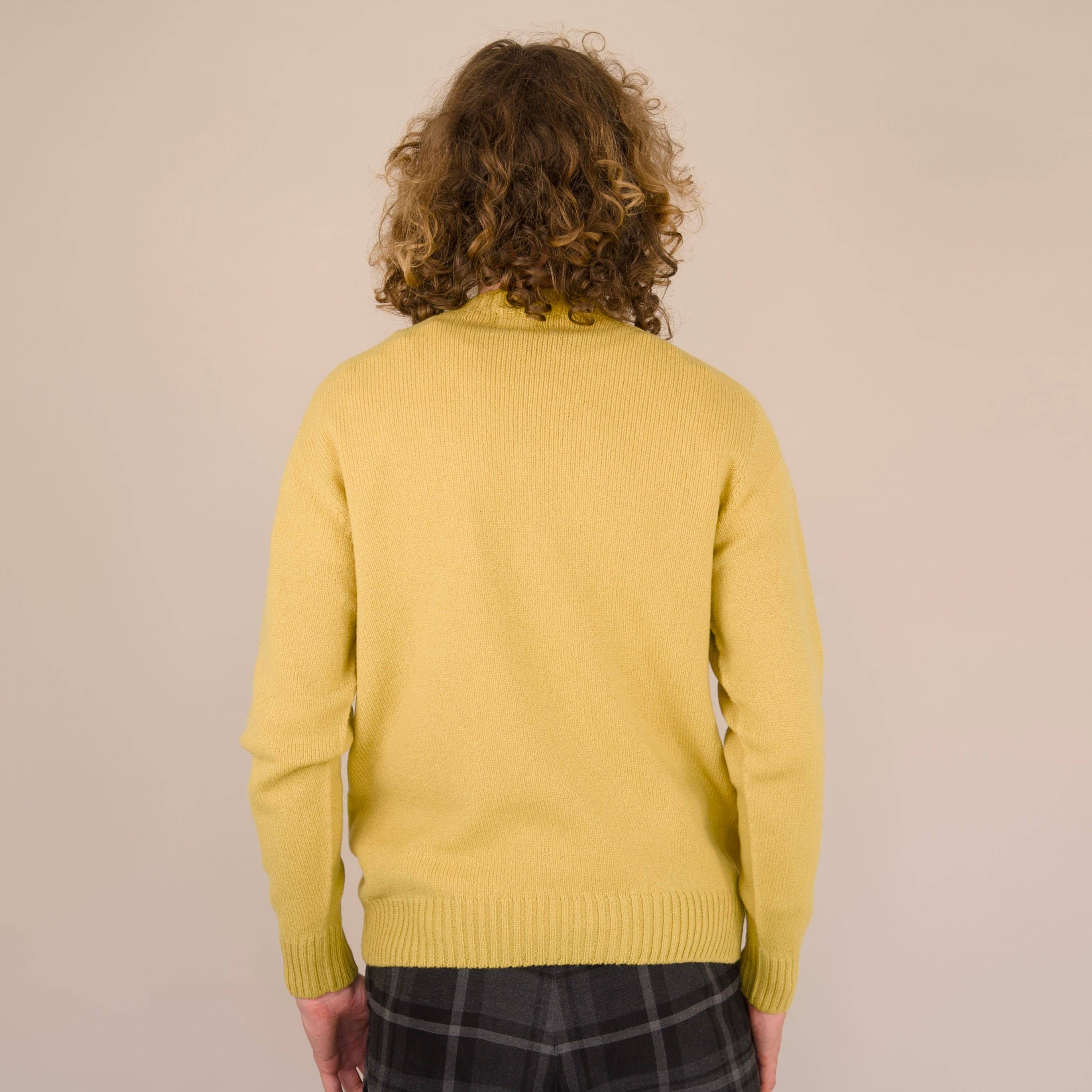 Geelong Lammwolle – Nahtloser Rundhalsausschnitt | Messing