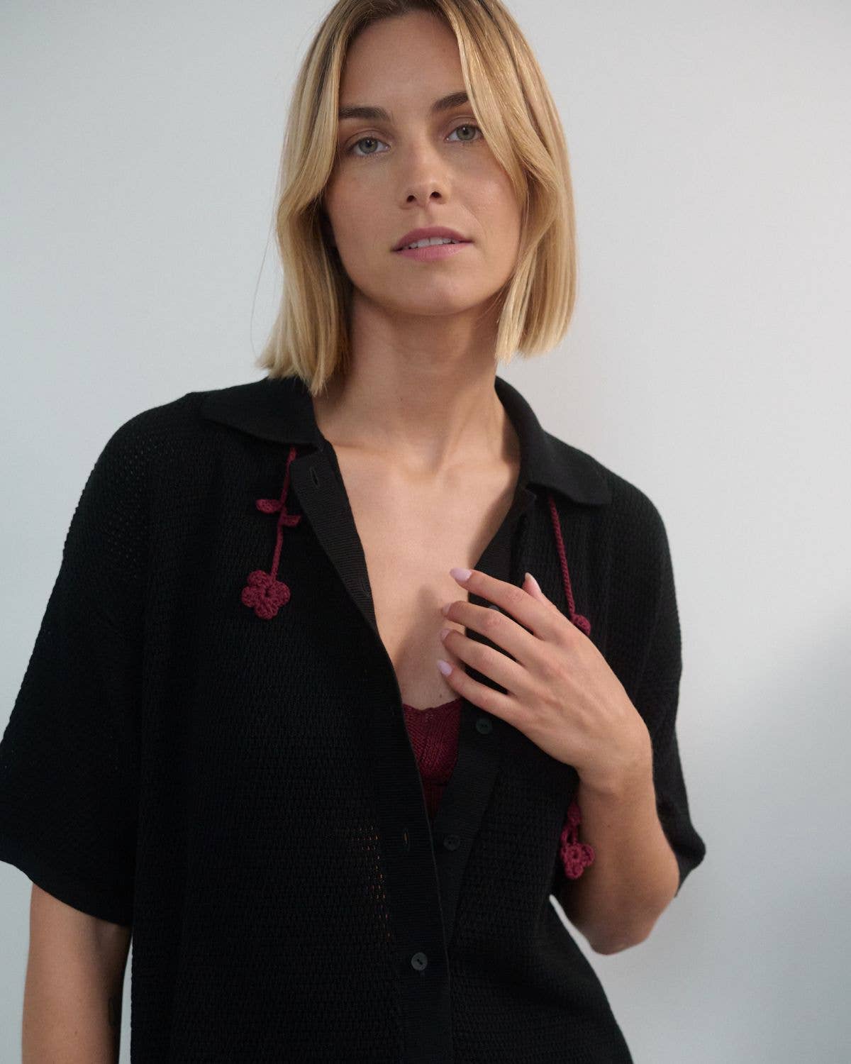 Sutemos: Cotton Shirt | Black