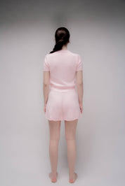 Feine Baumwollshorts | Rosa
