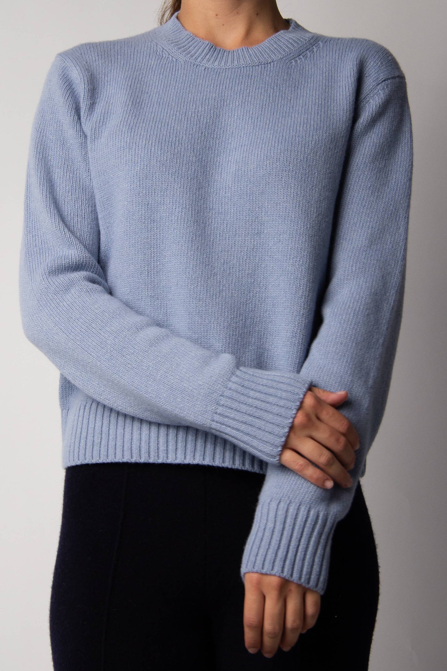 Cashmere Mix Crewneck Sweater