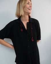 Sutemos: Cotton Shirt | Black