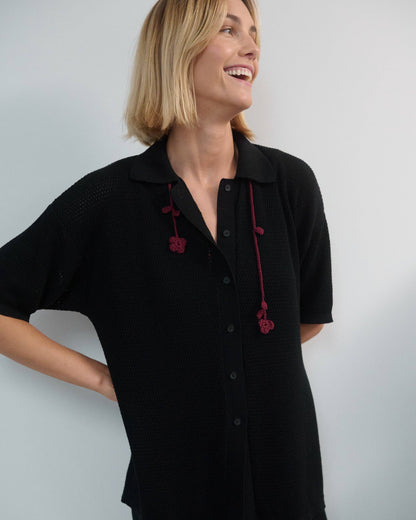 Sutemos: Cotton Shirt | Black