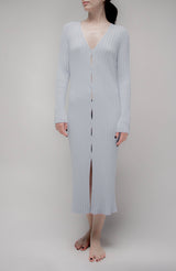 Long cardigan in fine cotton