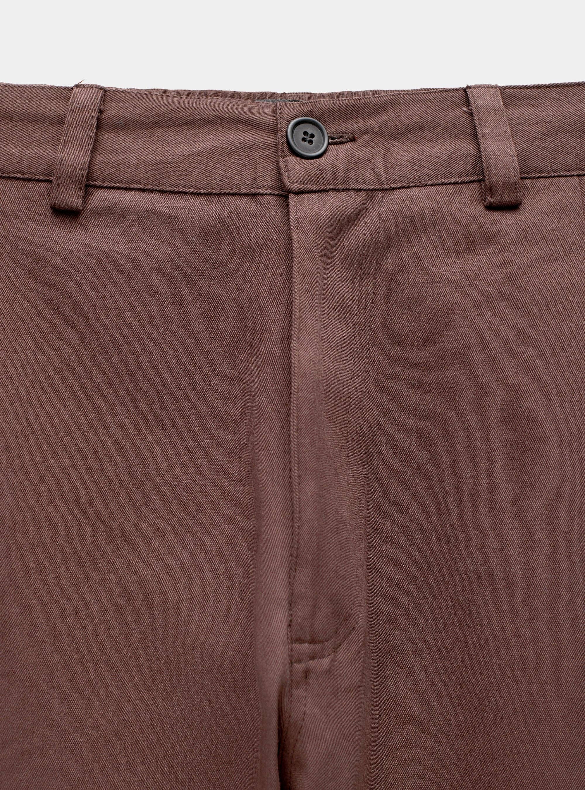 Relaxed pleated pants