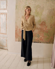 Georgina Linen Trousers | Black