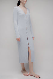 Long cardigan in fine cotton