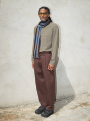 Stripes knitted scarf