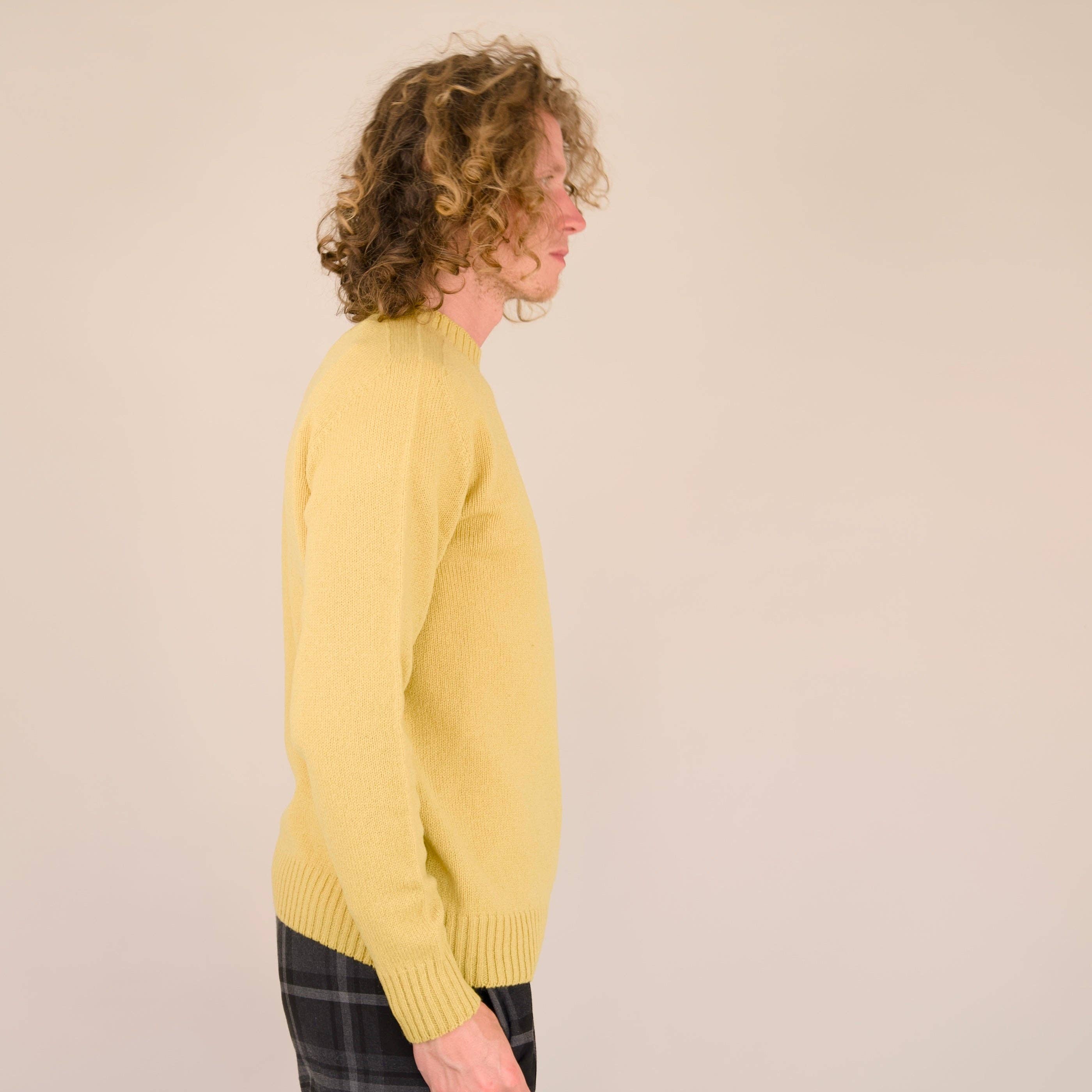 Geelong Lammwolle – Nahtloser Rundhalsausschnitt | Messing