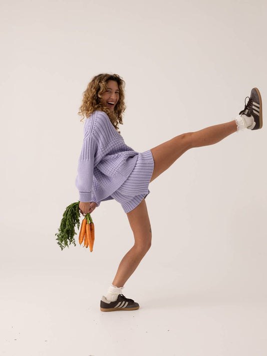 Pilnatis Shorts: 100% Cotton | Lilac 