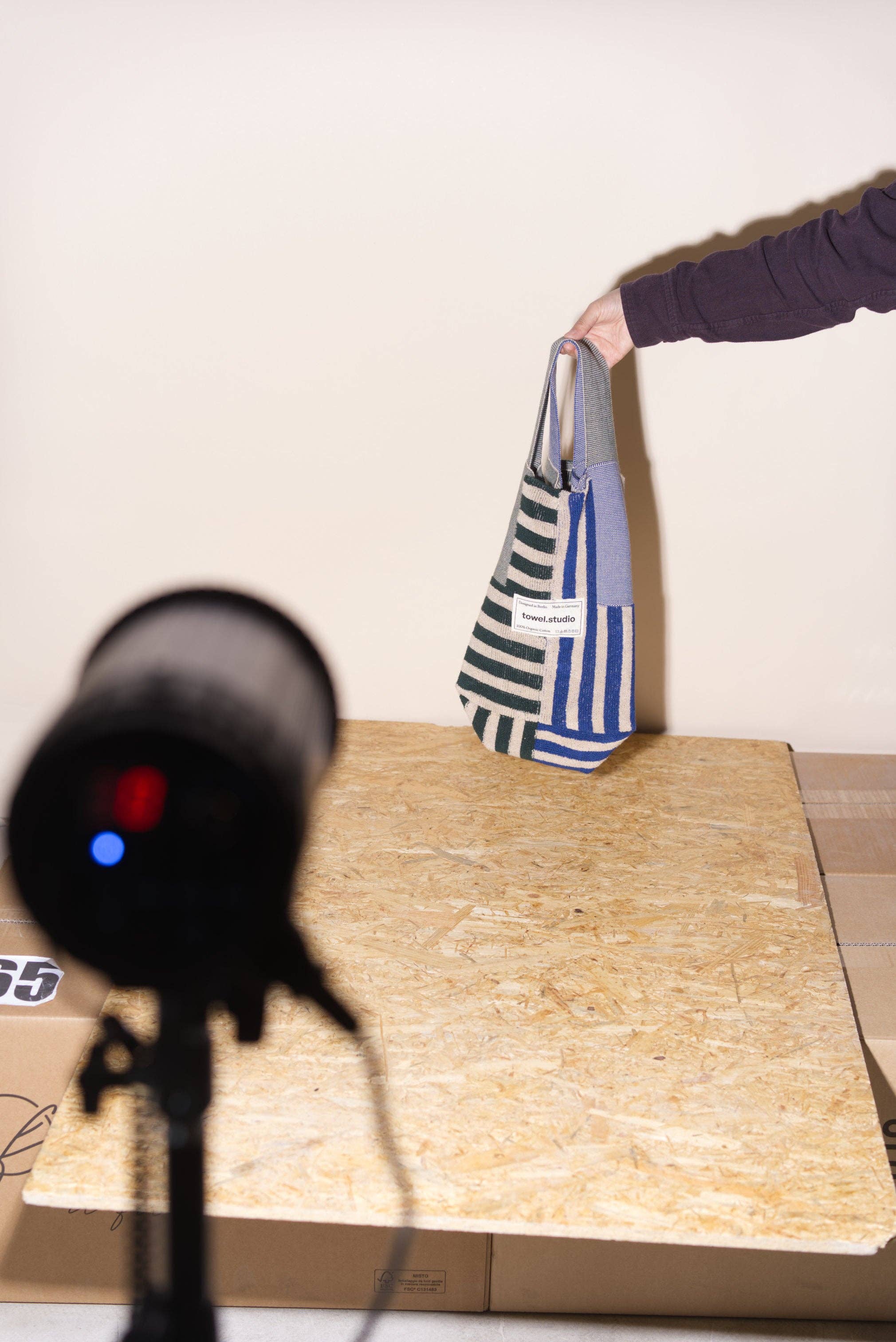 Crosswalk Mini Tote | Waldblau
