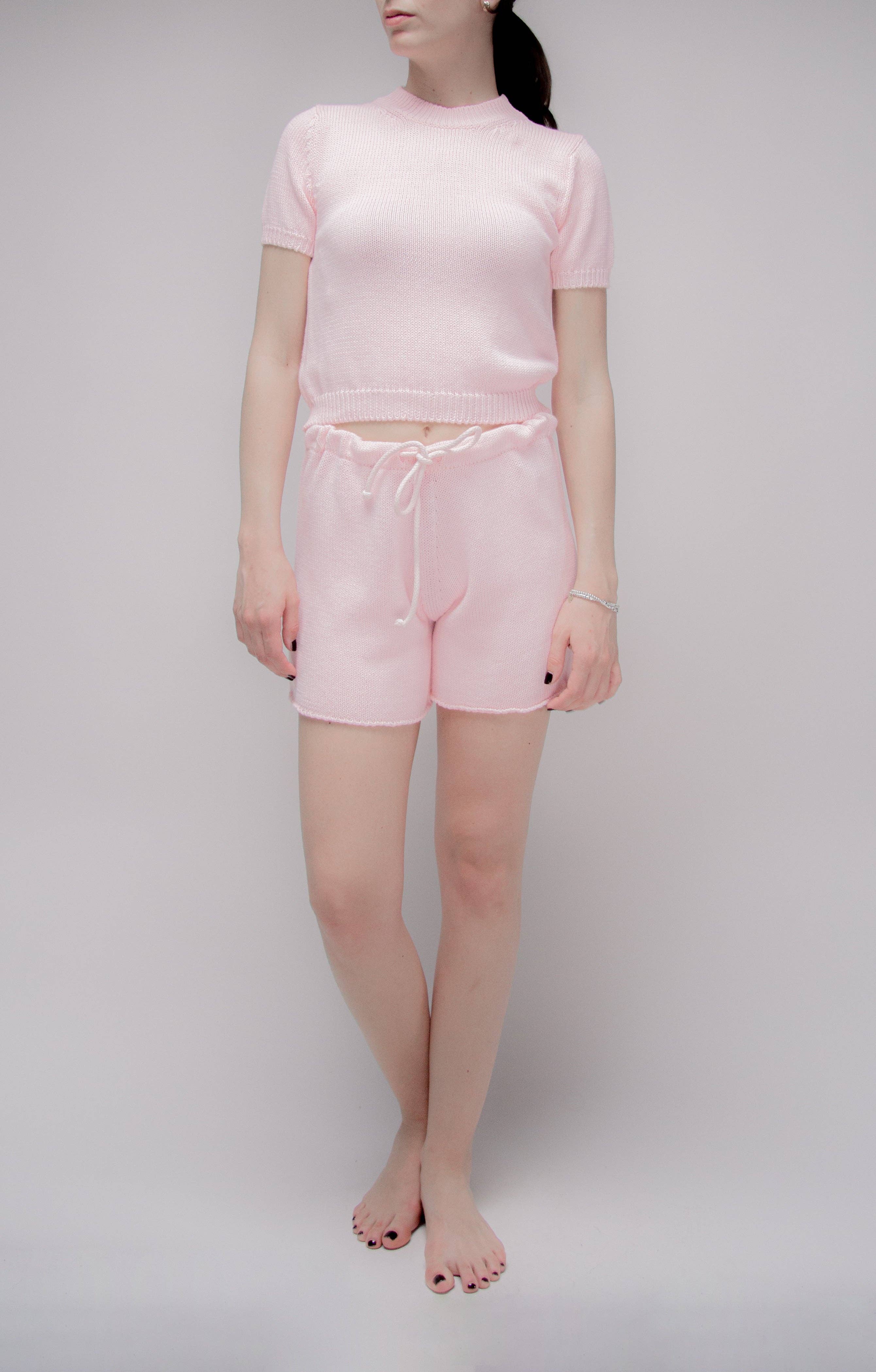 Feine Baumwollshorts | Rosa