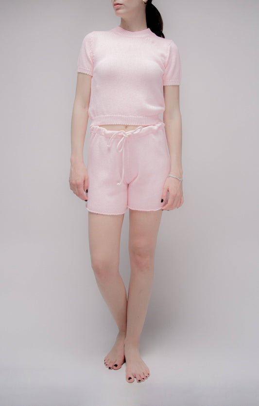 Fine cotton shorts | Pink