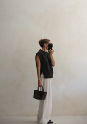 Giria: Charcoal Wool Vest