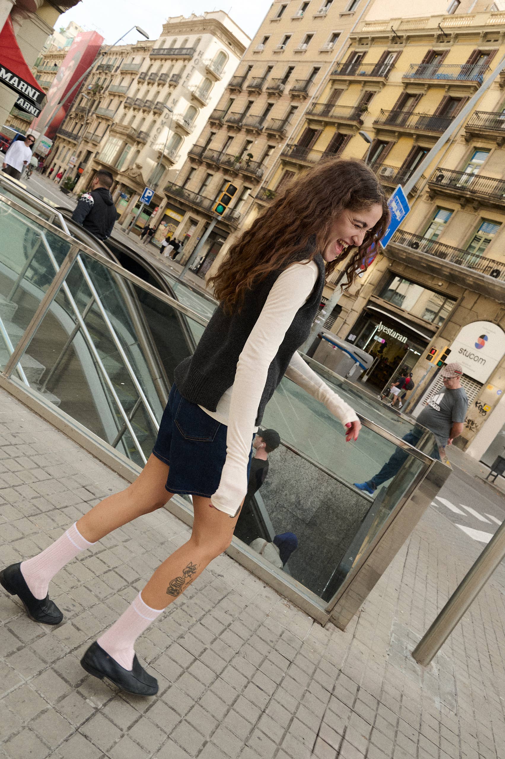 Giria: Charcoal Wool Vest