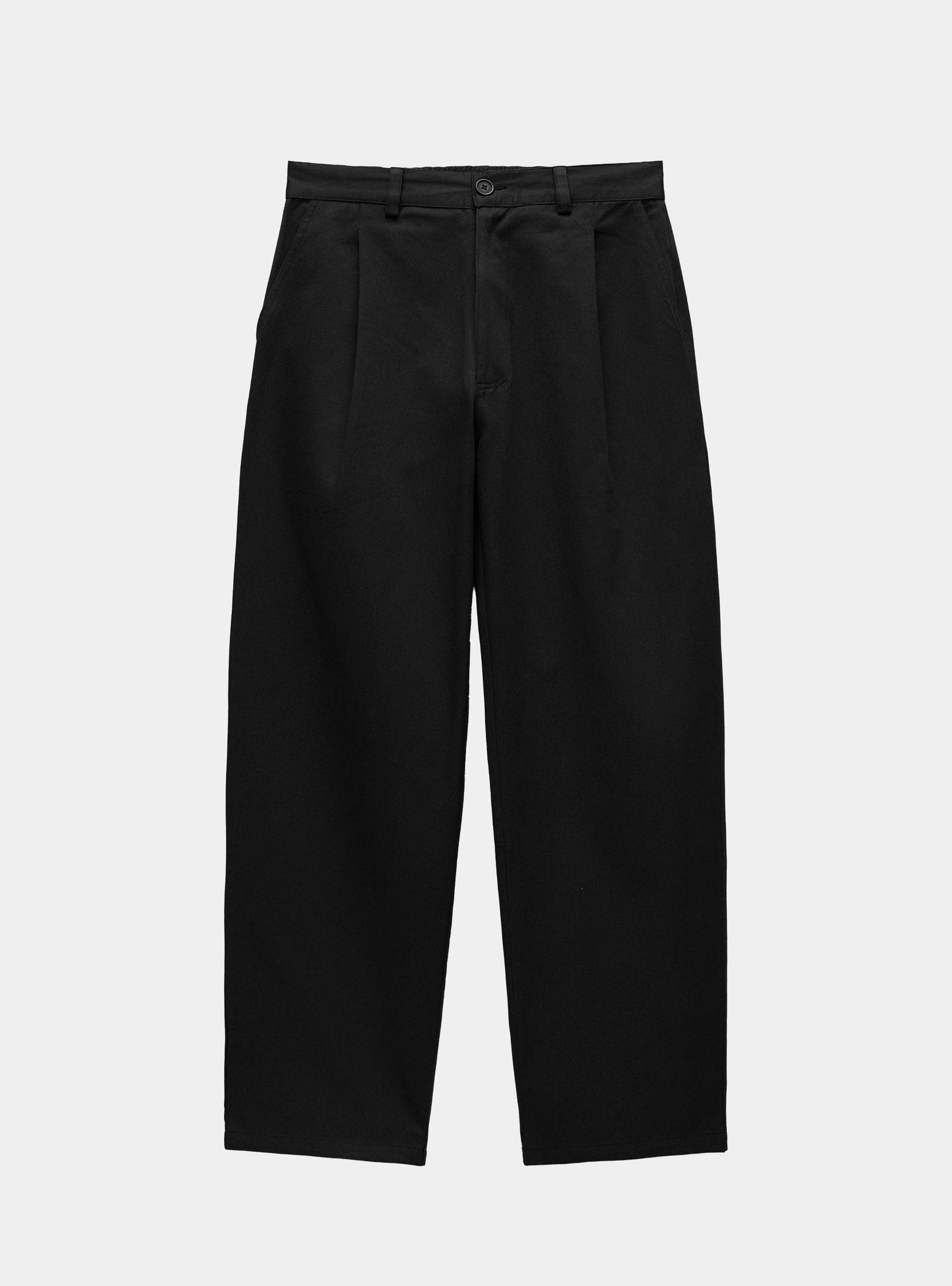Relaxed pleated pants