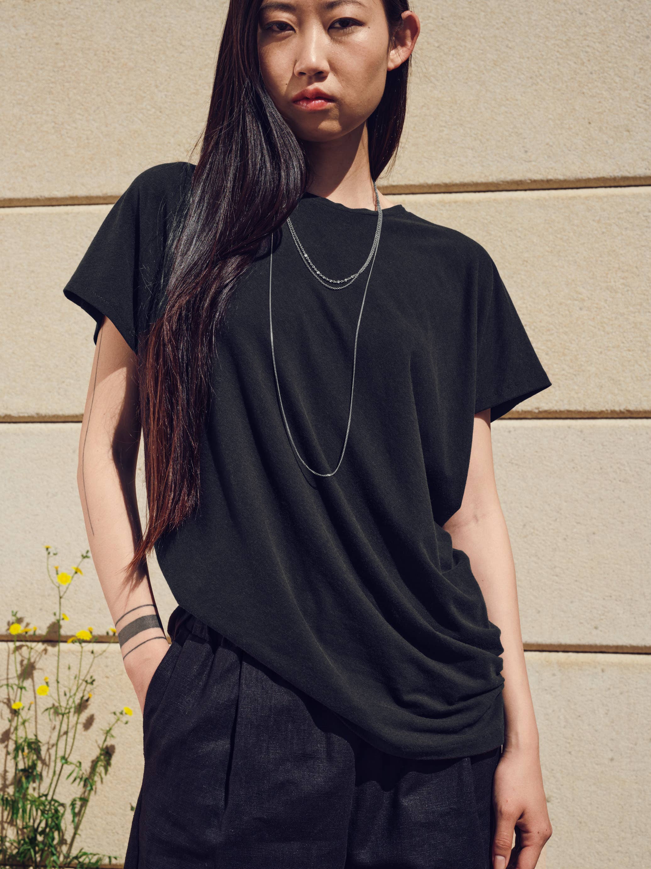 110 HIEDRA Draped T-shirt