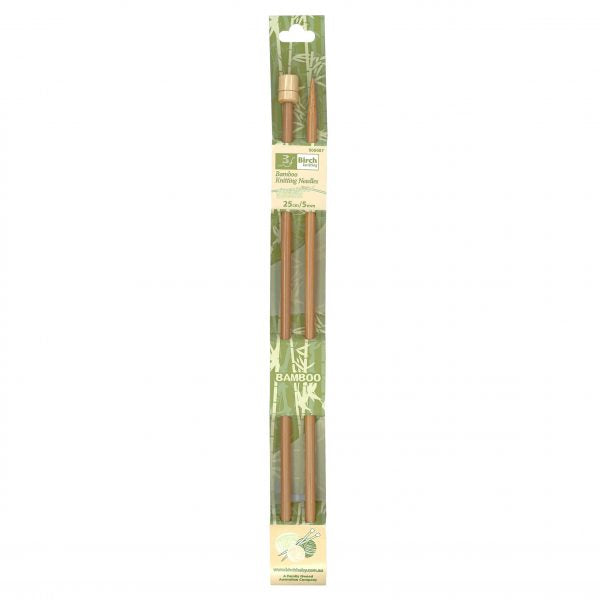 Bambus-Stricknadeln 25cm
