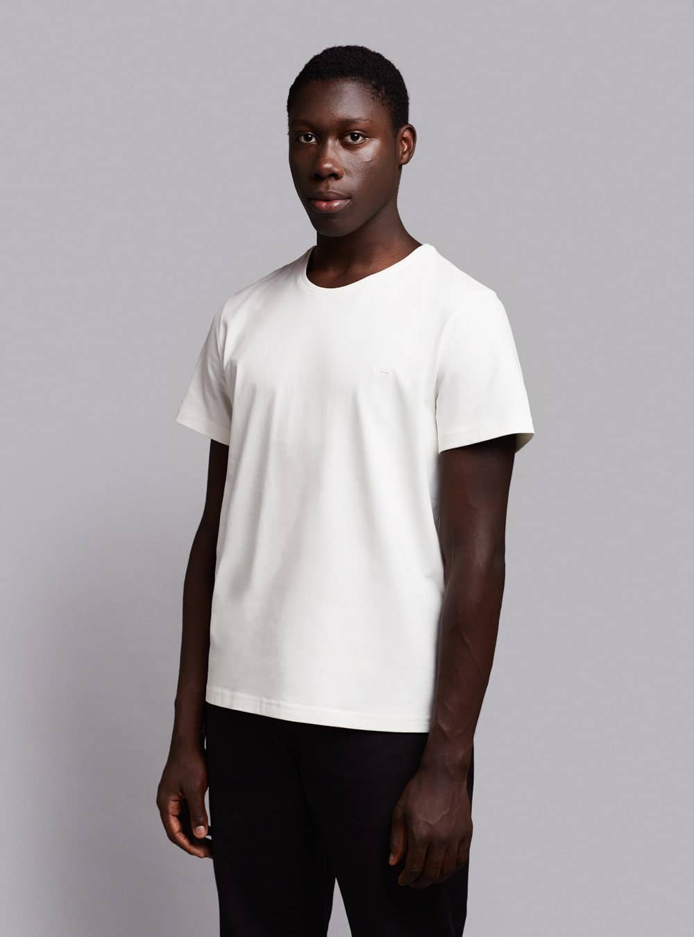 Bio-Baumwoll-T-Shirt Essential | Warmweiß