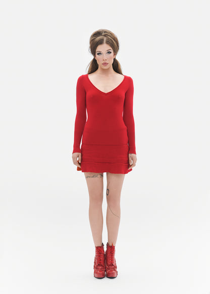 Retired Cheerleader V Neck tee