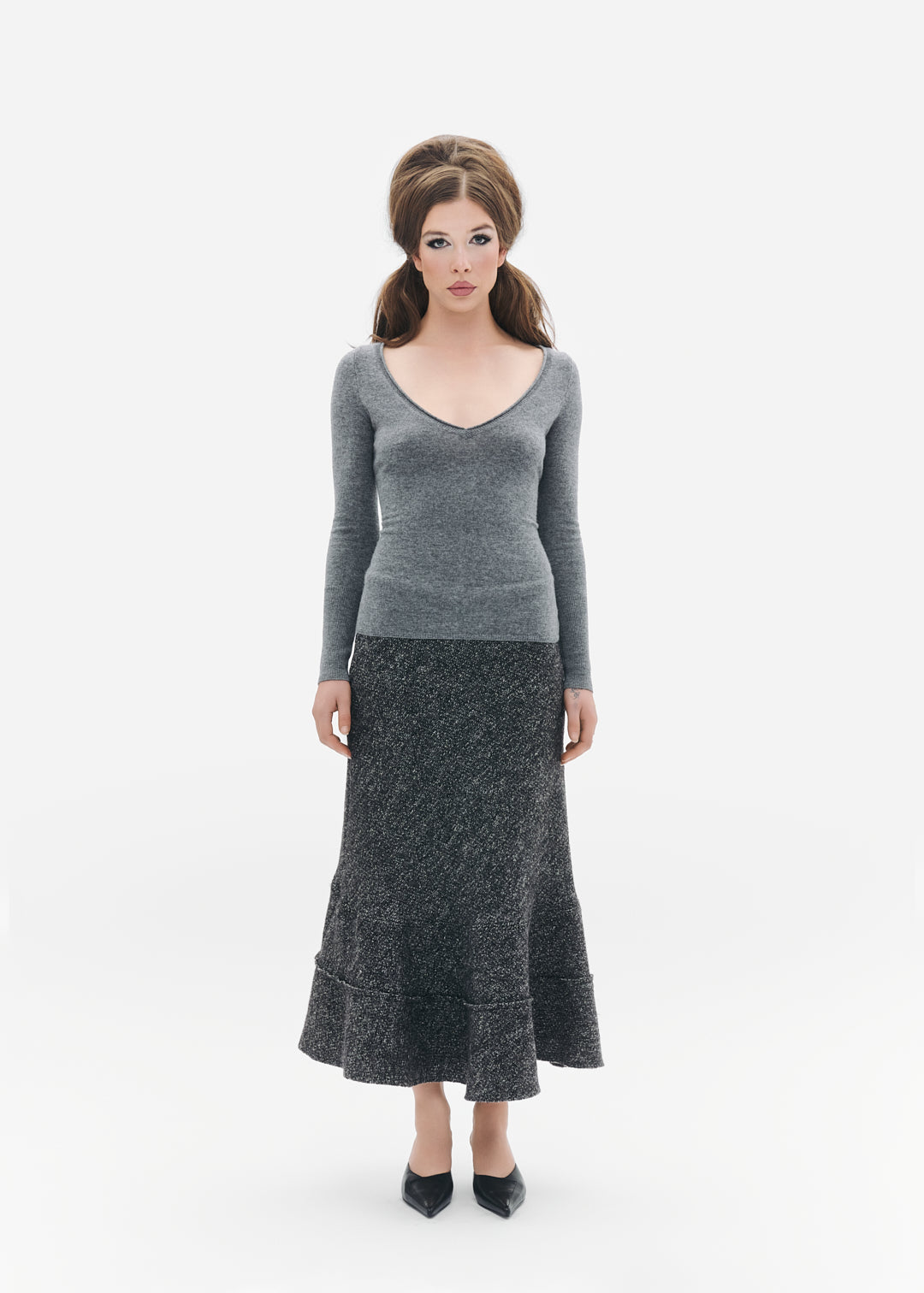 Retired Cheerleader V Neck tee