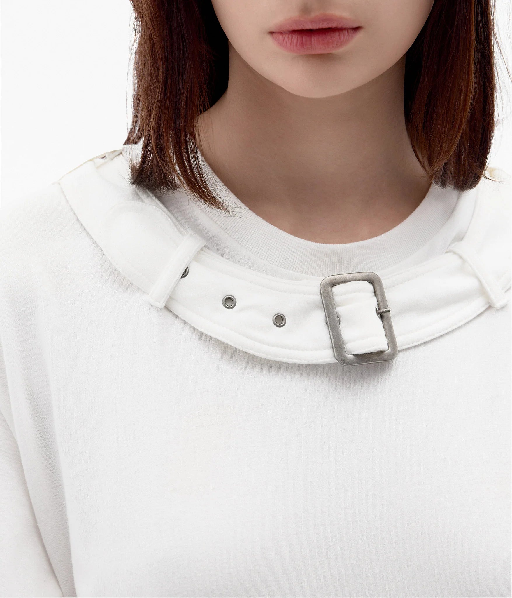Buckled T-shirt | White
